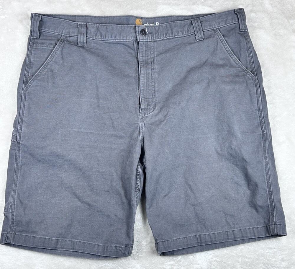 Carhartt Shorts Men’s 42 Dark Gray Work Rugged Flex Canvas Relaxed Fit Stretch